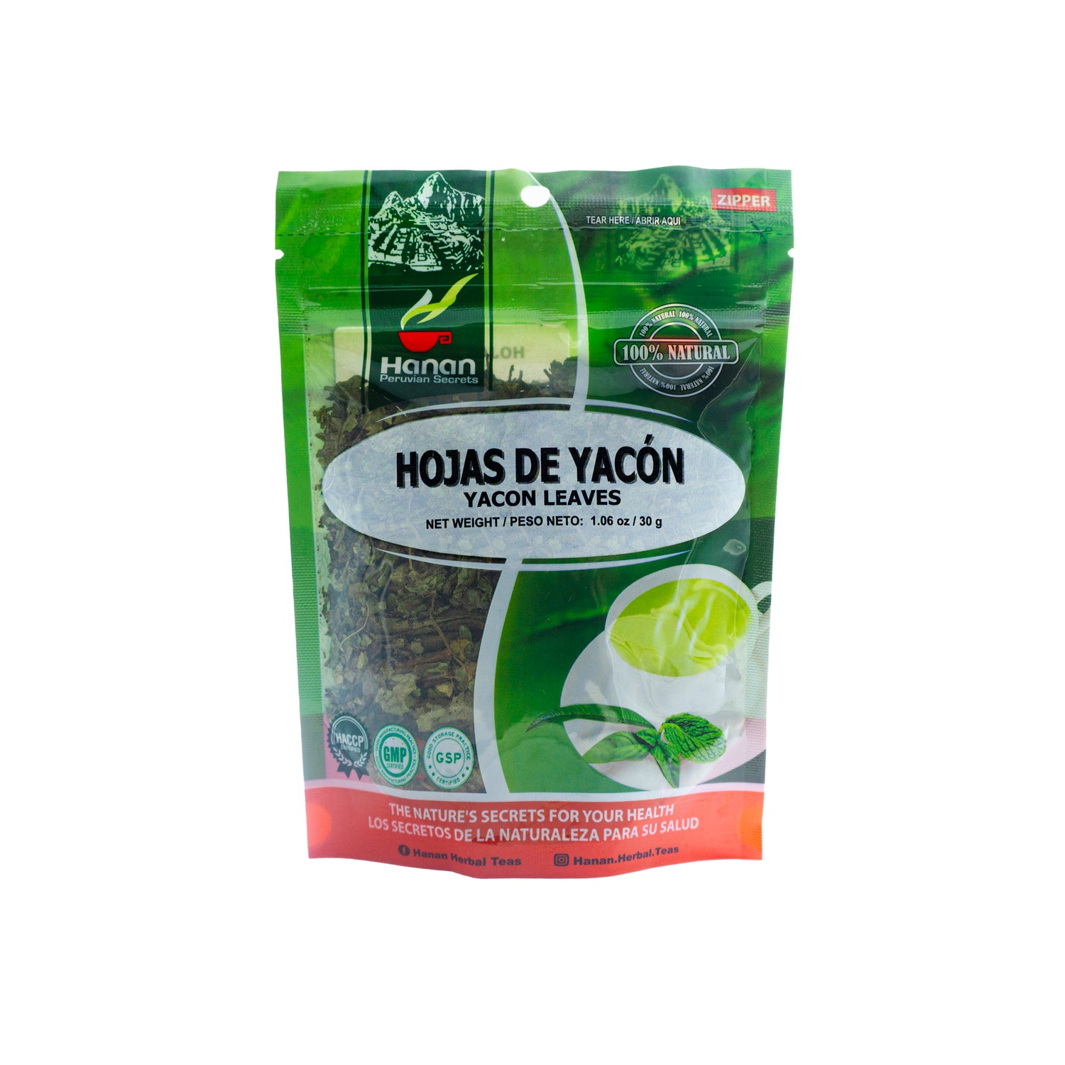 Hojas de Yacón | Yacon Loose Leaf Tea | 1.06oz (30g)