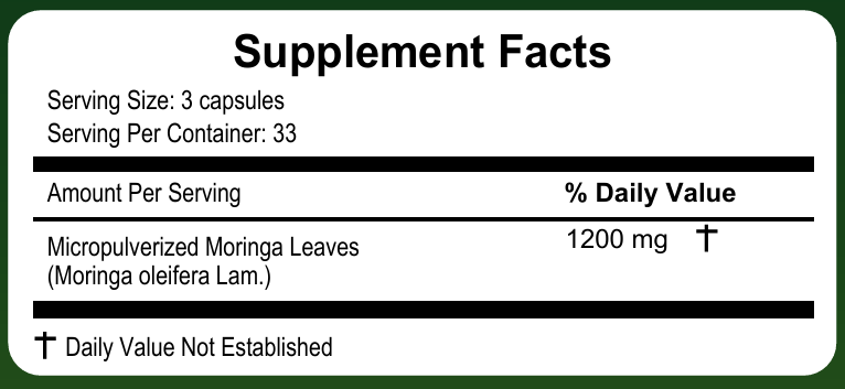 Moringa | Moringa | 100 Capsules