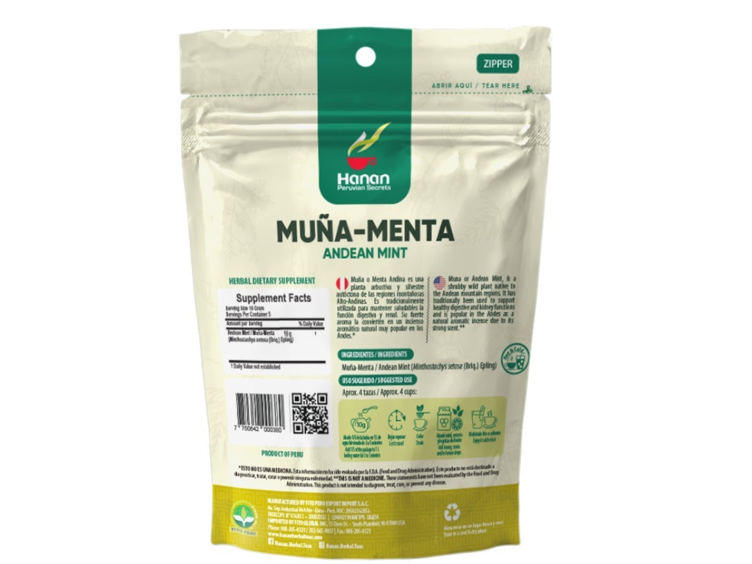 Muña | Andean Mint Loose Leaf Tea | 1.76oz (50g)