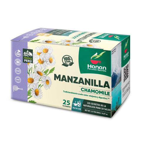 Chamomile Herbal Tea | Manzanilla | 25 Teabags