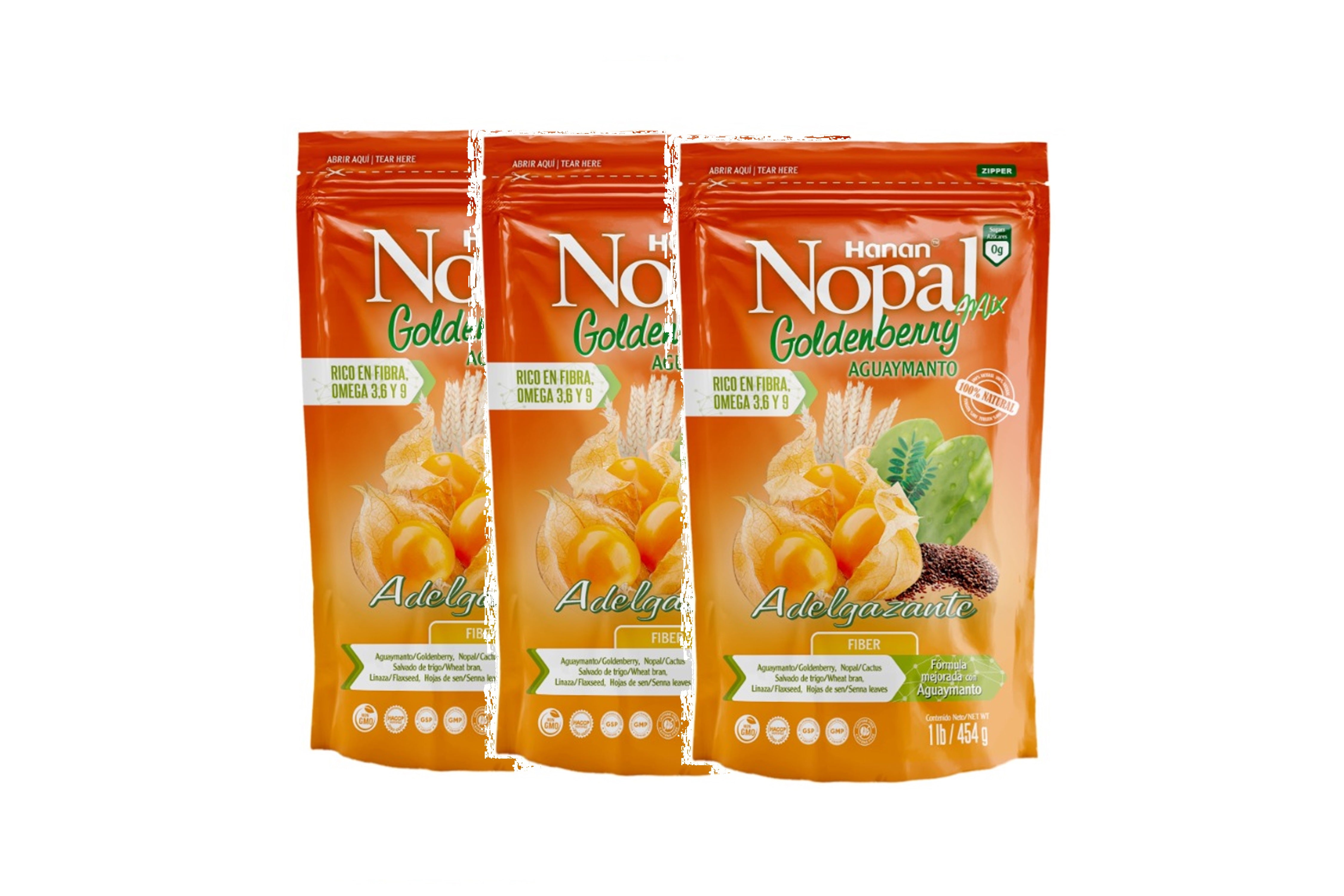 NOPALMIX GOLDENBERRY (Aguaymanto) | Weight Control | 100% Natural High Fiber Blend | 1Lb (454g)