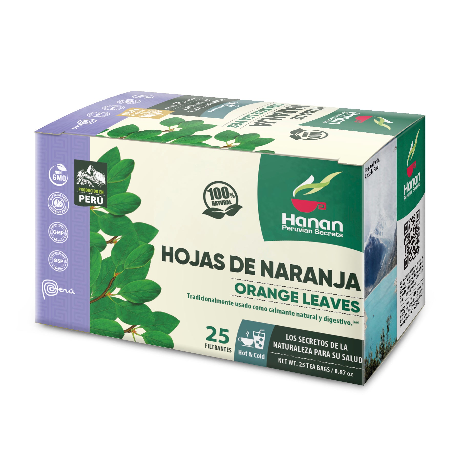 Orange Leaves Herbal Tea | Hojas de Naranja | 25 Teabags