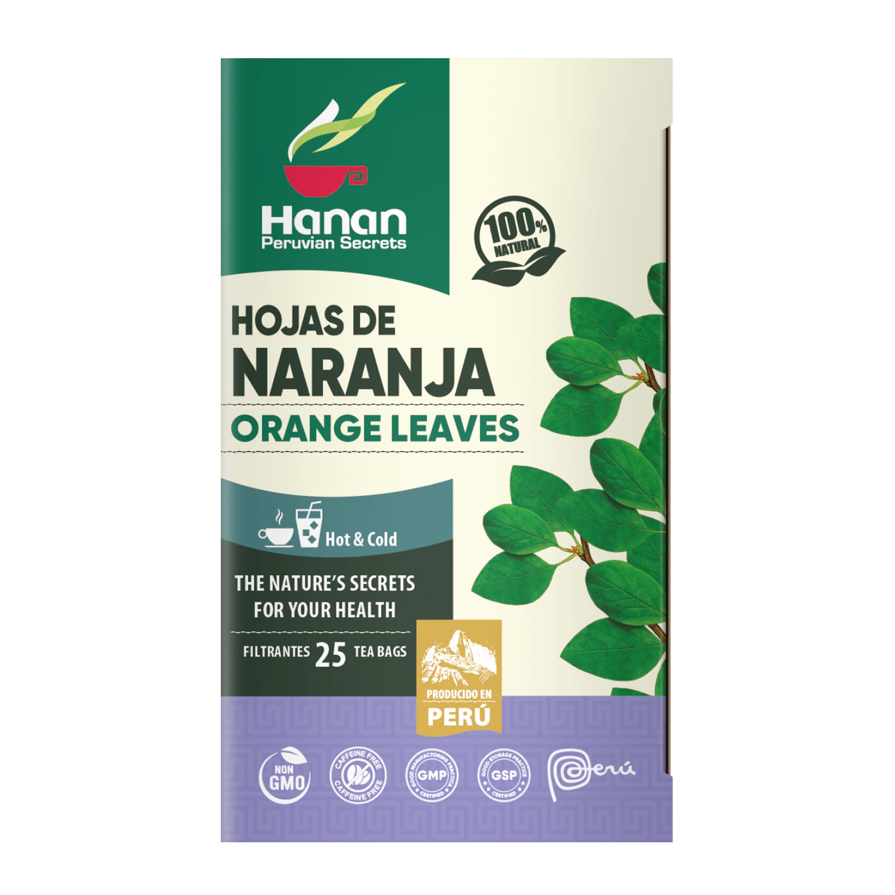 Orange Leaves Herbal Tea | Hojas de Naranja | 25 Teabags