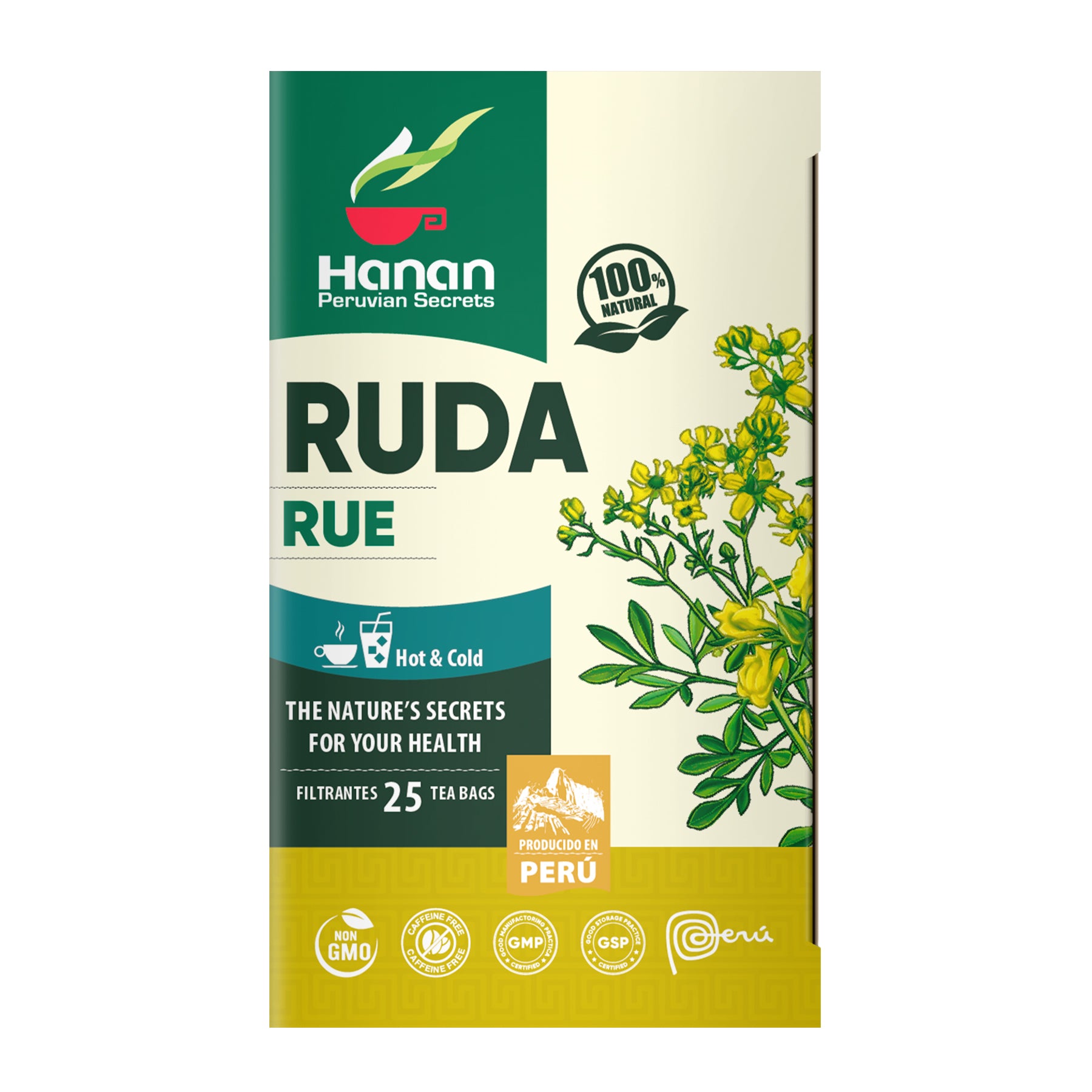 Rue Herbal Tea | Te de Ruda | 25 Teabags