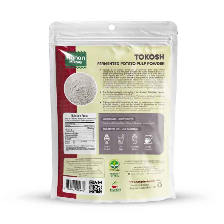 Hanan Mikhuy Fermented Potato Pulp (Tokosh) Powder (Molido) from Peruvian Andes | 3.5oz (100g)