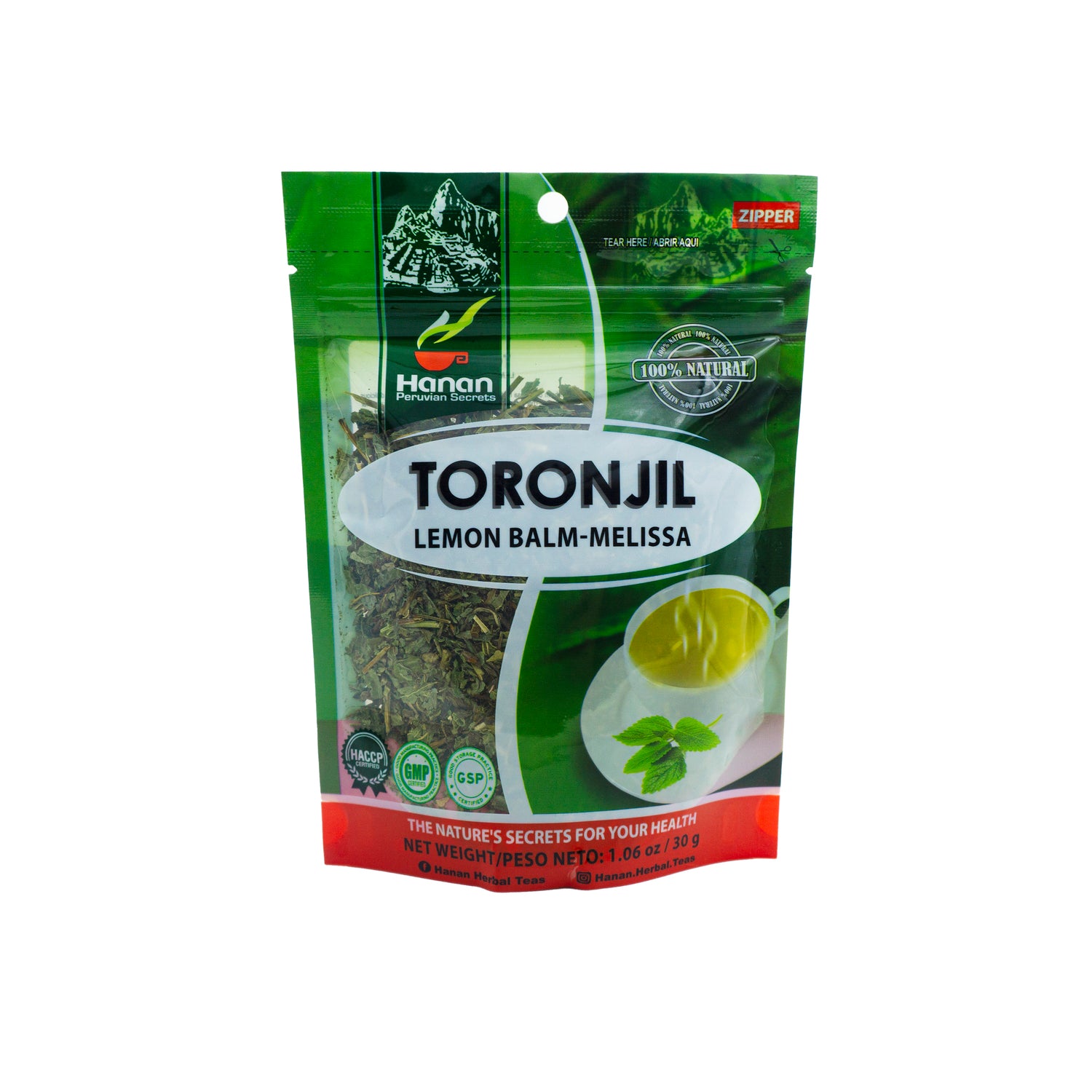 Toronjil | Lemon Balm Loose Leaf Tea | 1.06oz (30g)