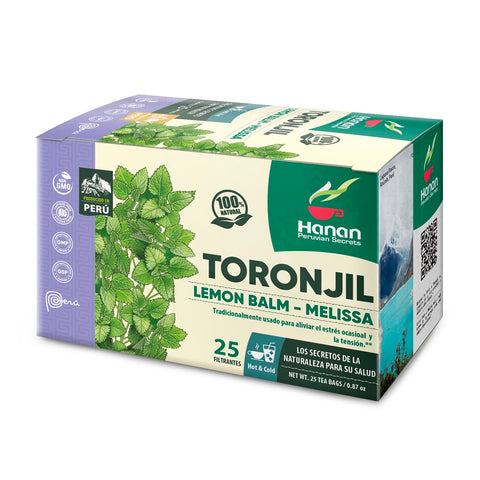 Lemon Balm - Melissa Herbal Tea | Toronjil | 25 Teabags