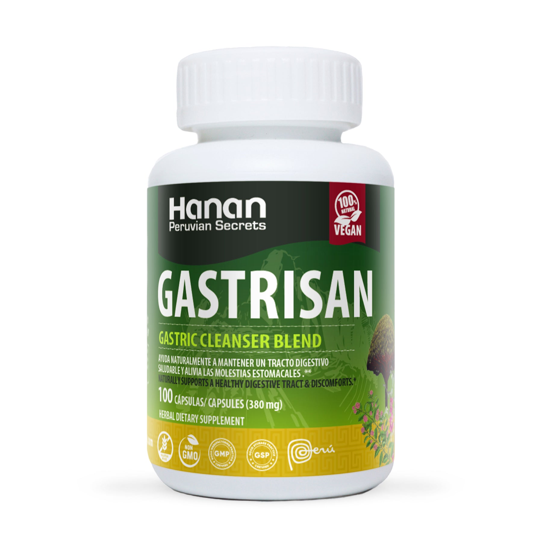 Gastric Cleanser Blend | Gastrisan - Ulceran | 100 Capsules