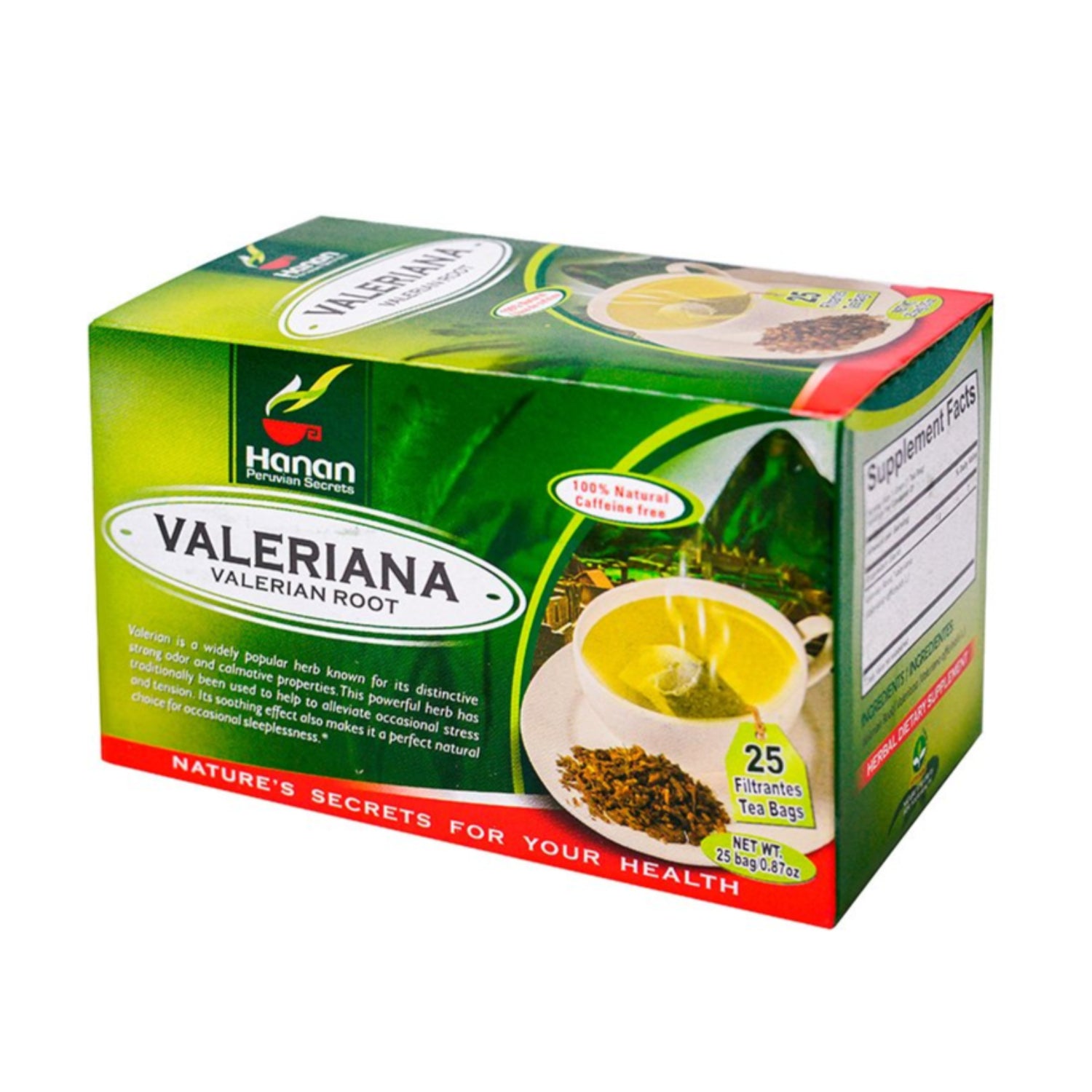 Valerian Root Herbal Tea | Valeriana | 25 Teabags