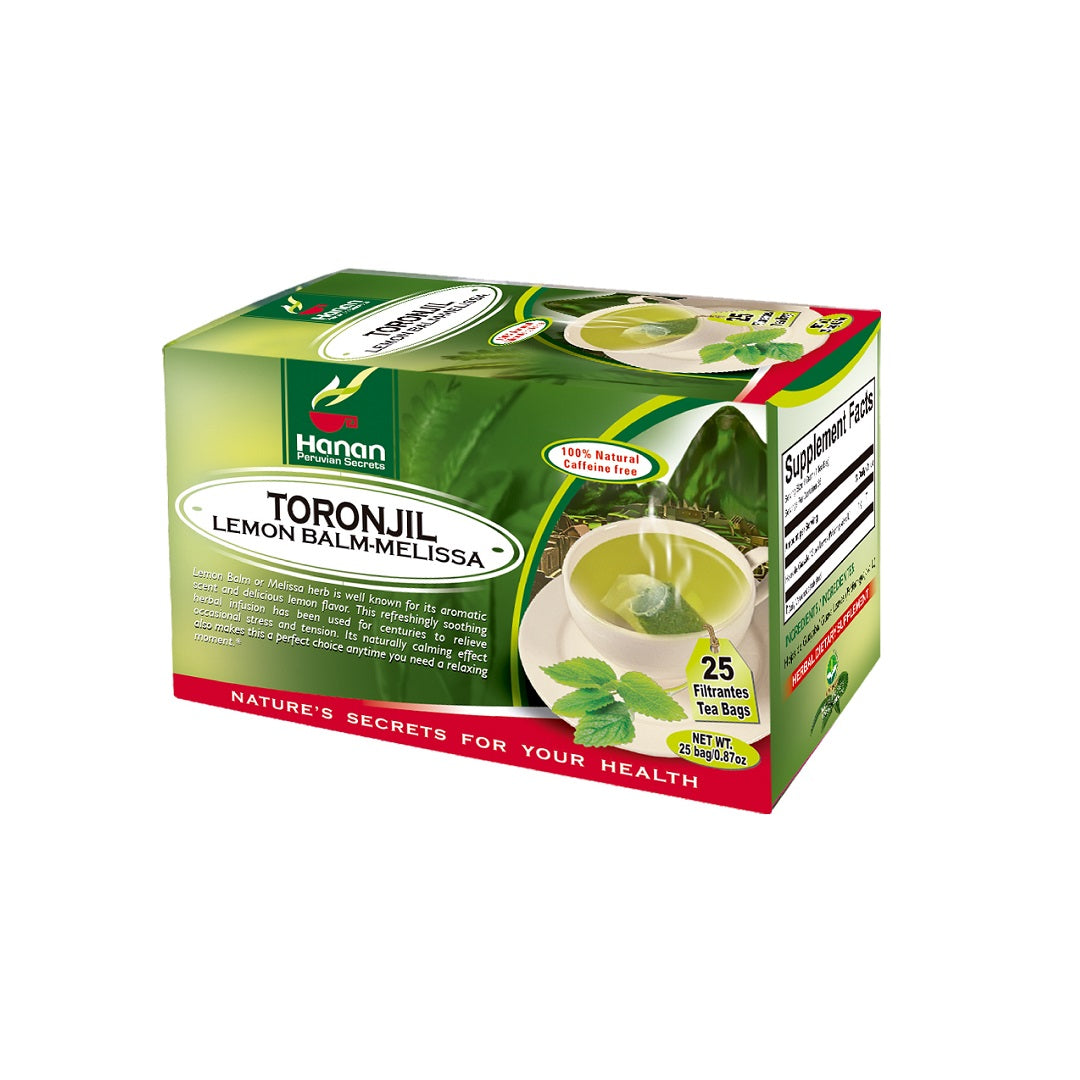Lemon Balm - Melissa Herbal Tea | Toronjil | 25 Teabags
