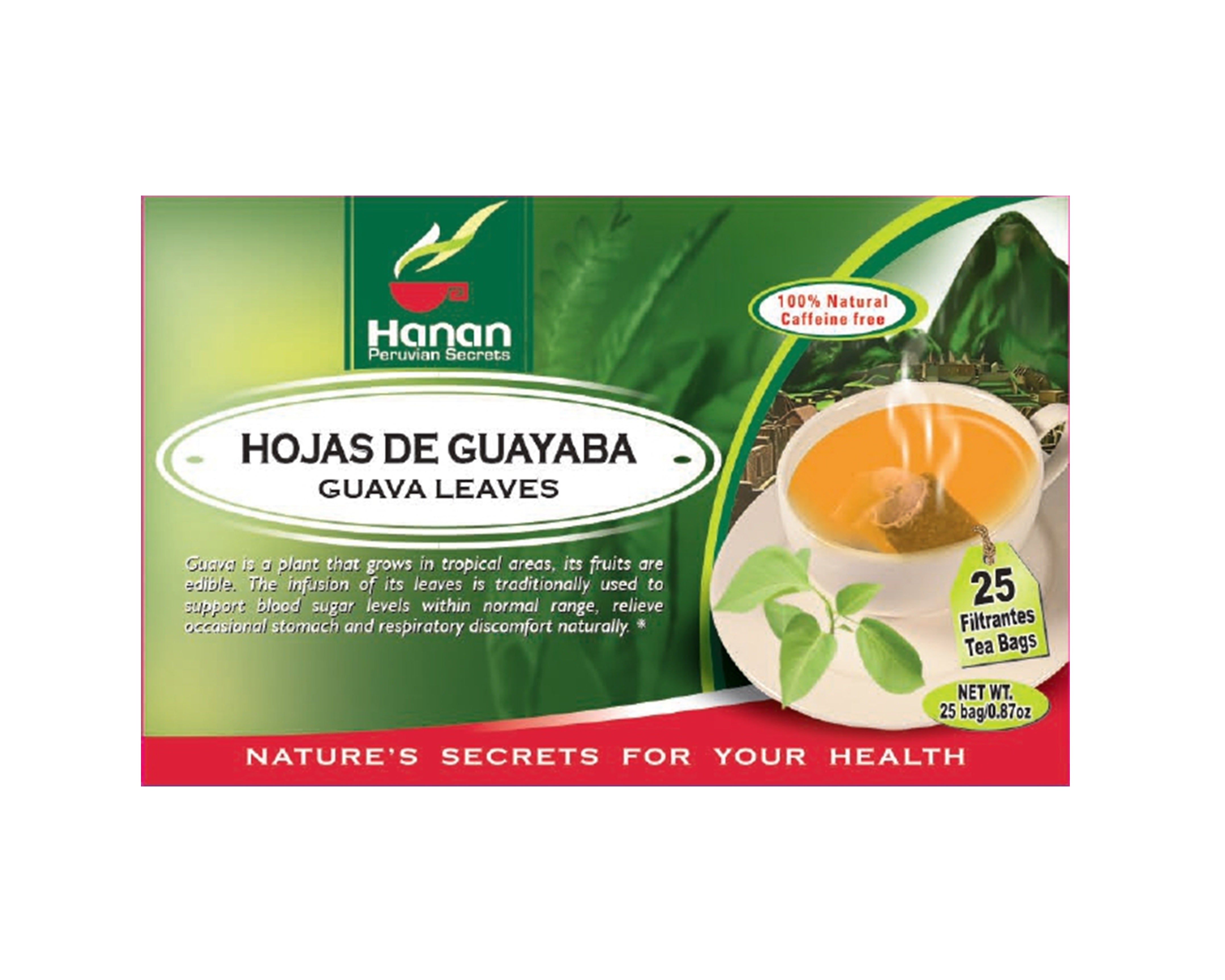 Guava Leaves Herbal Tea | Hojas De Guayaba | 25 Teabags