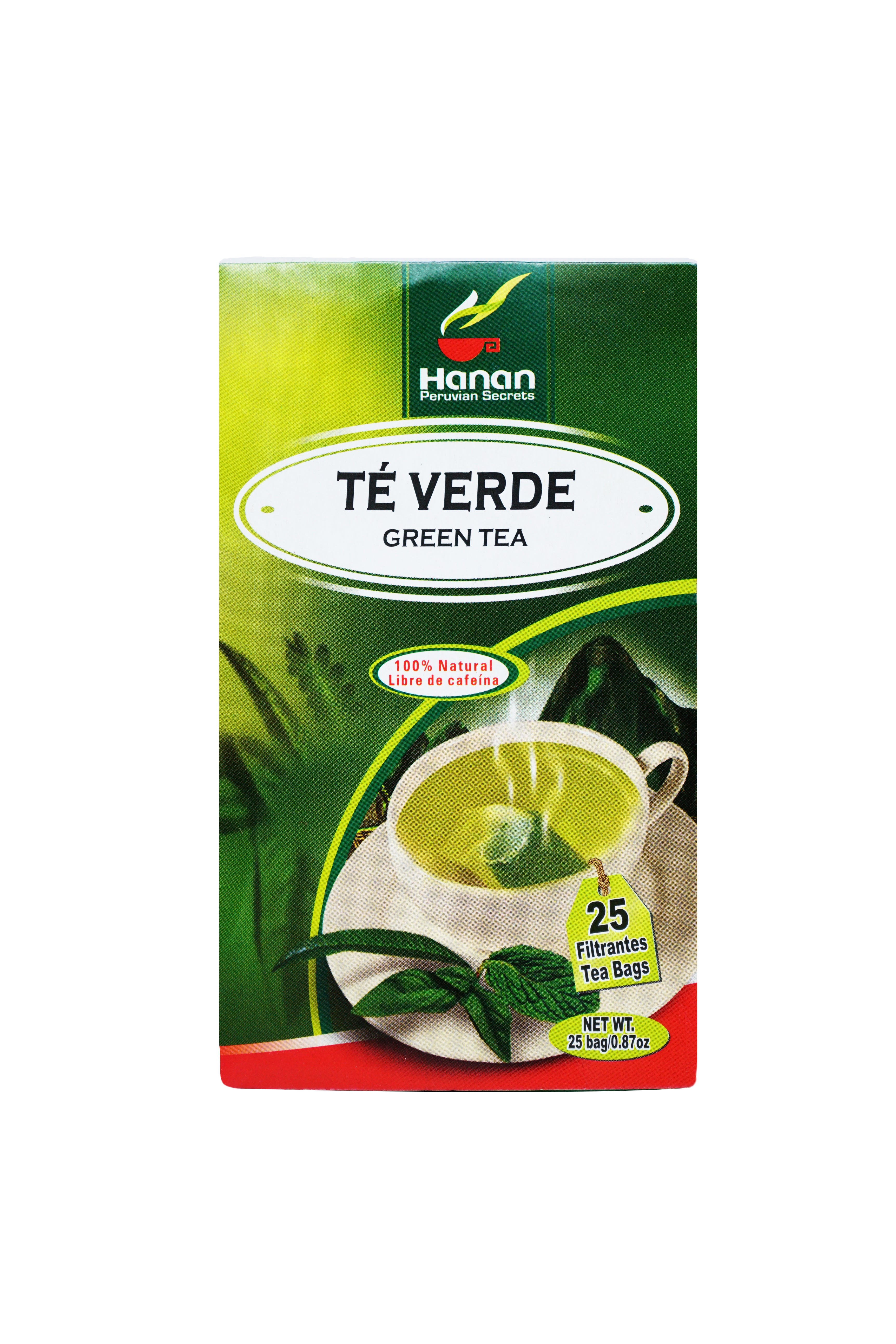 Green Te Herbal Tea | Te Verde | 25 Teabags