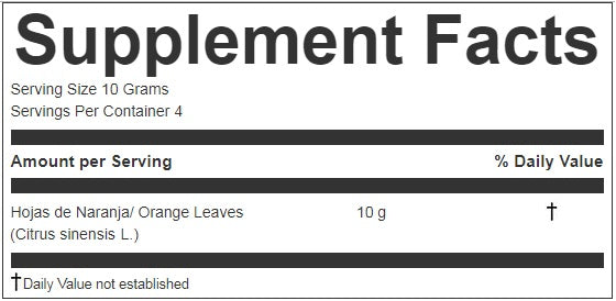 Hojas de Naranja | Orange Loose Leaf Tea | 1.41oz (40g)
