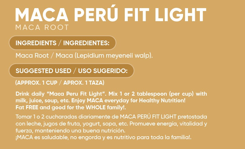 Maca Peru FitLight Superfood Root Powder Tri-Color Black Red & Yellow | 3.5oz (100g)