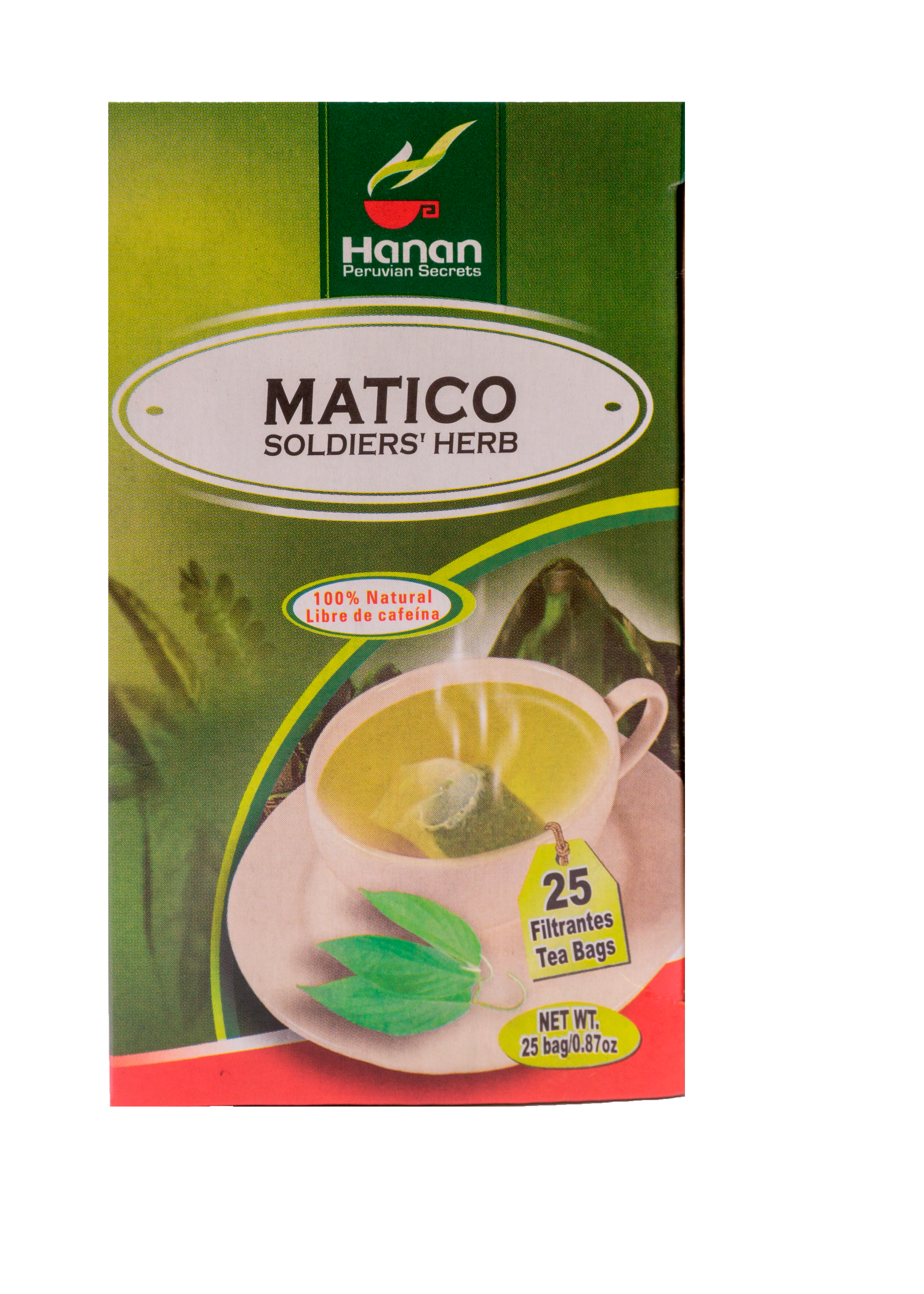 Soldiers Herb Herbal Tea | Matico | 25 Teabags